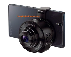 Sony QX10 attached to a Sony smartphone (leaked, rumour)