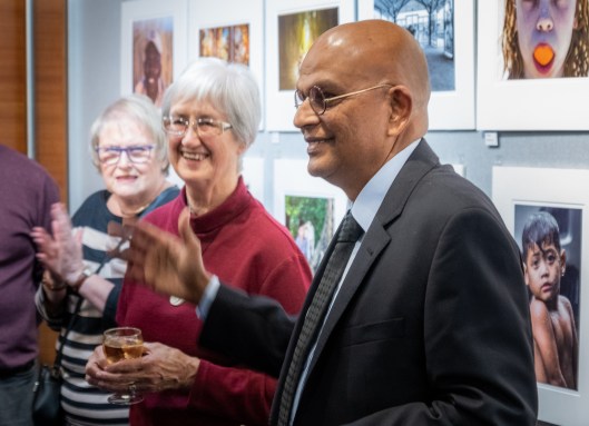 Mayor Guru Declaring Exhibition Open